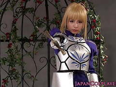 TubeBigCock presents: Cosplay fsn saber enjoys creampie after being fingered by sh