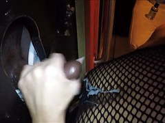 TubeBigCock presents: Nice cumshot from a cock at glory hole