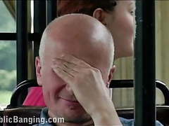 TubeBigCock presents: Public sex in a city bus