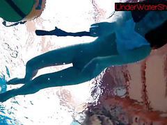 TubeBigCock presents: Perfect shaved teen in the pool