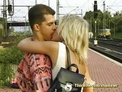 TubeBigCock presents: Train fucking with nasty wife