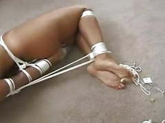 TubeBigCock presents: Robbed and left nude and hogtied