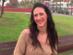 TubeBigCock presents: Shaved pussy chick spreads her legs to be fucked hard and eats cum, Couple, Hardcore, Brunettes, Long Hair, Bra, Blowjob, Missionary, Cowgirl, Pussy, Shaved Pussy, Doggystyle, Cumshot, Cum In Mouth, Latina
