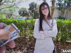 TubeBigCock presents: Shy girl with glasses gets fucked balls deep in doggy - piper june, Couple, Hardcore, Reality, Car Fucking, Money, Brunettes, Long Hair, Blowjob, Doggystyle, Clothed Sex, Skinny