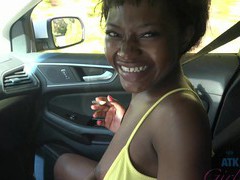 TubeBigCock presents: Noemie bilas having fun while teasing her boyfriend in the car