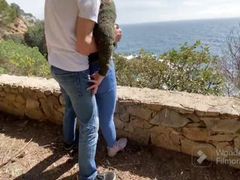 TubeBigCock presents: A great blowjob outdoors with my horny young wife and wonderful views, swallowing cum