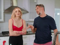 TubeBigCock presents: Guy with a massive cock fucks tattooed blondie charlotte sins
