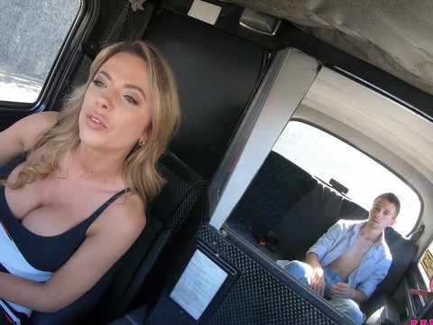 TubeBigCock presents: Lucky passenger fucks wet pussy of horny taxi driver shalina devine