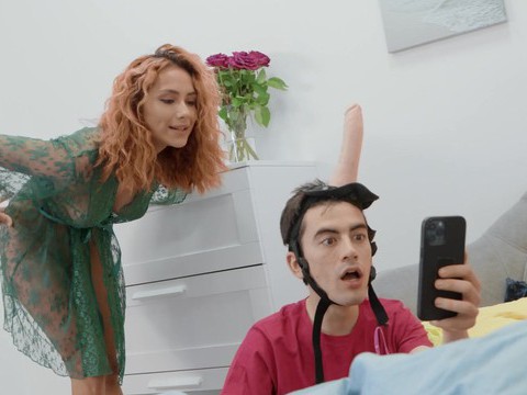 TubeBigCock presents: Redhead veronica leal moans while being penetrated by her man