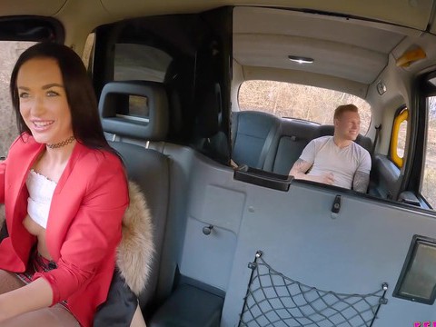 TubeBigCock presents: Brunette zuzu sweet with natural tits wearing nylon stockings