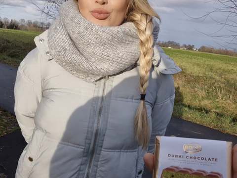 TubeBigCock presents: I blow and fuck a stranger for the last dubai chocolate from the discount store - risky public sex - litclit