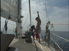 TubeBigCock presents: Interracial on a boat with a beautiful black girl